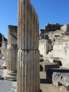 Columns, Ephesus Stock Photos