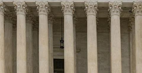 Columns fluted marble background texture. Columns repetition symmetry layout Stock Photos