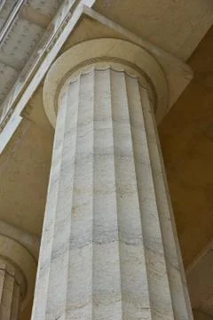 Columns of the Geek temple 库存照片
