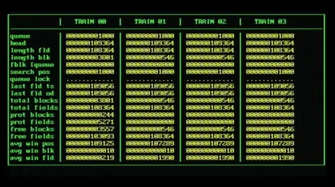 Columns with growing data values Stock Footage 11806139