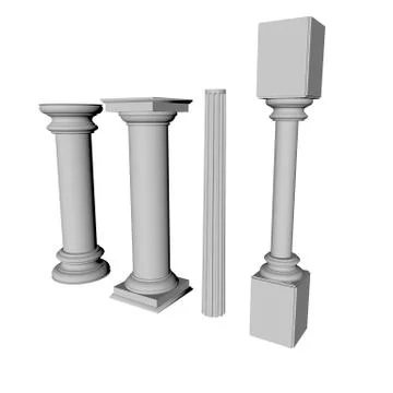 Columns Illustrazione stock