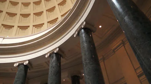 The Columns Inside The Dome Of TheCapital Building Washington DC Video stock 26258428