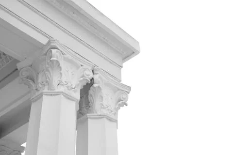 Columns isolated Stock Photos
