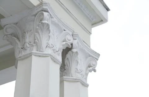 Columns isolated Stock Photos