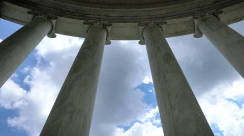 Columns at the Jefferson Memorial Video stock 67820239