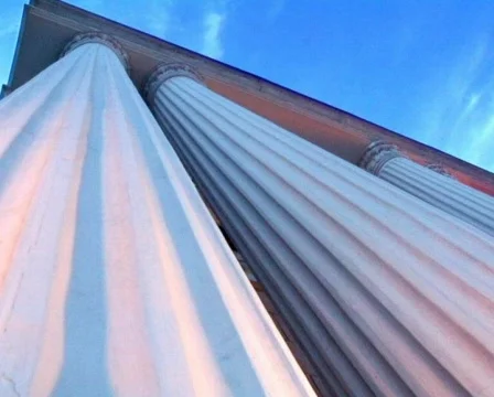 Columns on a Judicial Building Stock Footage 377454