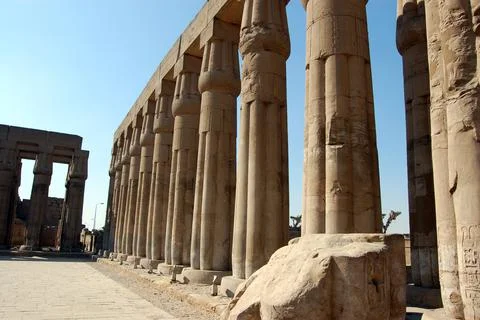Columns, Luxor Temple Stock Photos