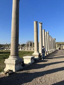 Columns in the old town Stock Photos