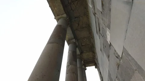 The columns of the pagan temple of Garni 3 Stock-Footage 331168929