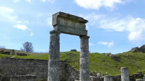 Columns of the Pantikapaeum Stock-Footage 83485685