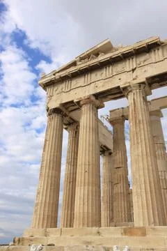 Columns of parthenon 库存照片
