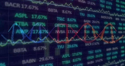 Columns refreshing, particle waveform shifting right and warming, values rising Stock Footage 329533716