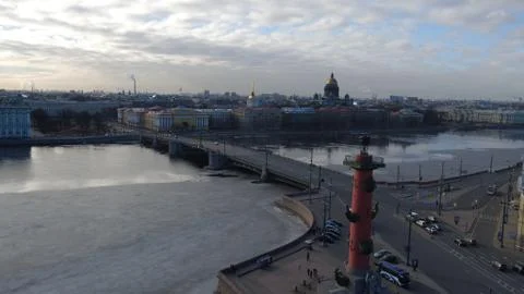 Columns river view Stock Photos