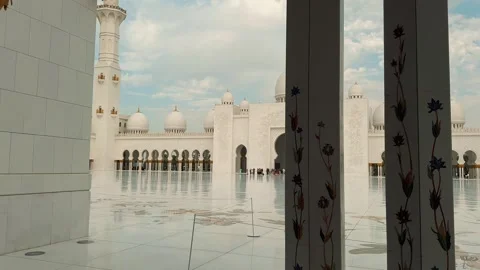 Columns at Sheikh Zayed Grand Mosque 7 Stock Footage 327468250