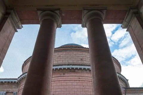 Columns of stone material Stock Photos