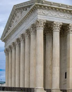 Columns stone Tall vertical marble. Columns architectural symmetry texture Stock Photos