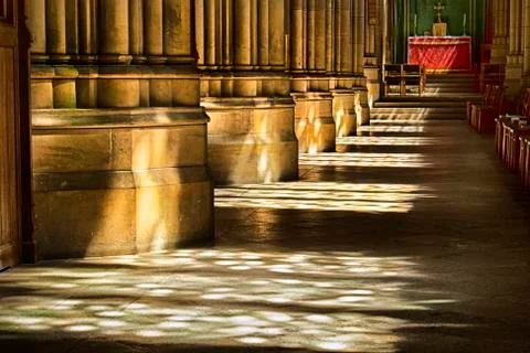 Columns In The Sunlight Stock Photos
