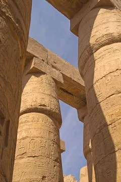 Columns of the Temples of Karnak ( Egypt) 写真素材