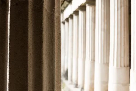 Columns in Villa Oplontis Stock Photos