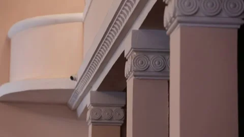 Columns on the wall 2 Stock Footage 327039474