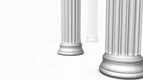 Columns.Two seamless looping videos in one Stock Footage 46463311