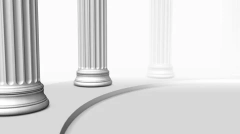 Columns.Two seamless looping videos in one Stock Footage 46494306