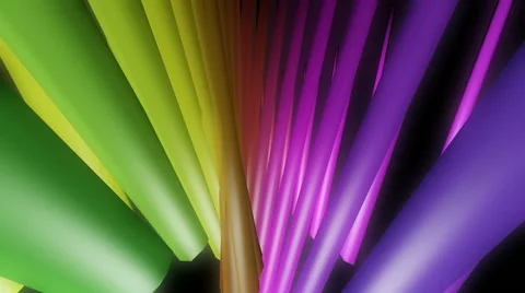 Colurful column array Stock Footage 44352107