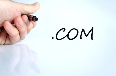 Com text concept Stock-Fotos