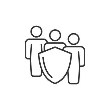 Comand security  icon. Emergency operations illustration symbol. Sign safet.. Stock Illustration