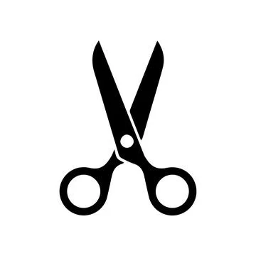 Comb and scissors icon. Scissors hairbrush vector illustration Stock Illustration