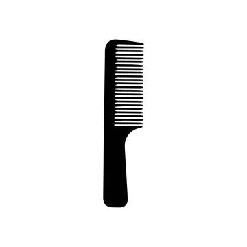 Comb and scissors icon. Scissors hairbrush vector illustration Stock Illustration