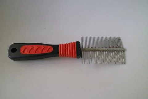 Comb for combing dog or cat hair Stock Photos