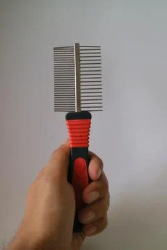 Comb for combing dog or cat hair Stock Photos
