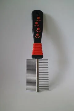 Comb for combing dog or cat hair Stock Photos