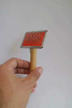 Comb for combing dog or cat hair Stock Photos