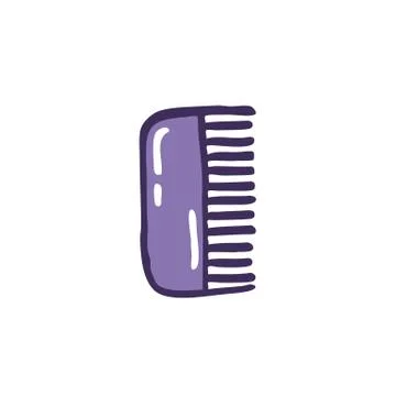 Comb doodle icon, vector illustration Stock Illustration