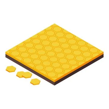Comb floor icon isometric vector. Wood worker Stock Illustration