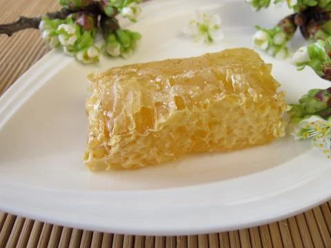 Comb honey Stock Photos