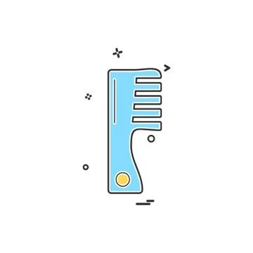 Comb icon design vector Stock Illustration