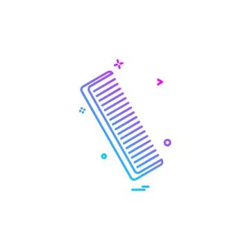 Comb icon design vector Stock Illustration
