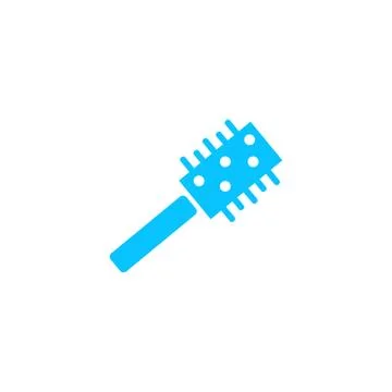 Comb icon flat. Stock Illustration