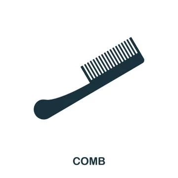 Comb icon. Flat style icon design. UI. Illustration of comb icon. Pictogram Stock Illustration
