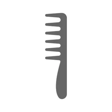 Comb Icon In Flat Style Vector Icon For Apps, UI, Websites. Hairbrush gray Icon Illustrazione stock