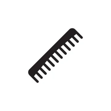 Comb Icon In Flat Style Vector Icon For Apps, UI, Websites. Hairbrush Black I Stock Illustration