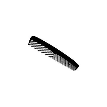 Comb icon. Simple style barber big sale poster background symbol. Comb bran.. Stock Illustration