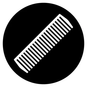 Comb icon vector Stock Illustration