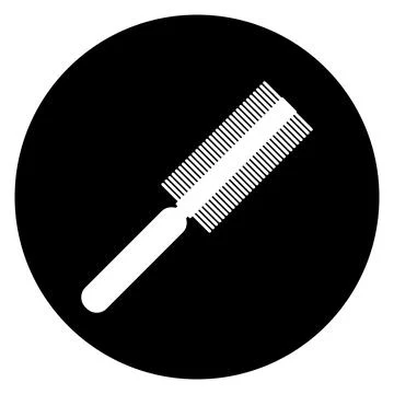 Comb icon vector Stock Illustration