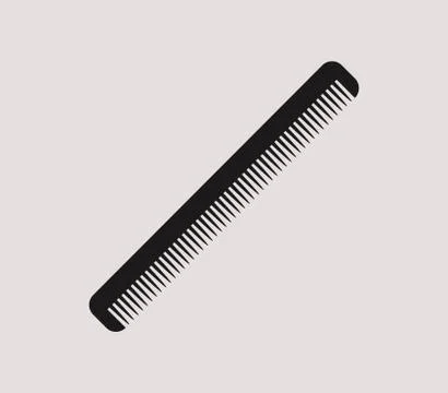 Comb icon on white background Stock Illustration