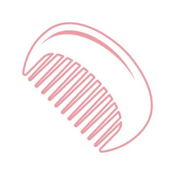 Comb logo icon design Stock Illustration