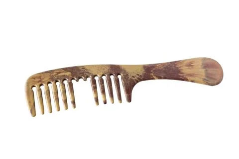 Comb old damaged isolate on white background Stock Photos